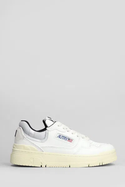 Autry Clc Low Sneakers In White Leather