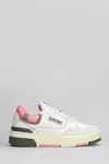 Autry Leather Sneakers With Contrast Panel And Perforated Detailing