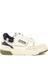Autry Low Top Sneakers Leather Accents In Neutral