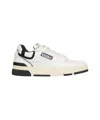 Autry White Low Top Sneakers With Black Details And Logo Patch In Leather And Suede Man In Multi