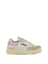 Autry Clc Low Retro-inspired Sneakers With Sole In Neutrals