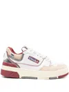 Autry Clc Leather Sneakers In Pink & Purple