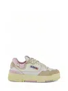 Autry Clc Low Retro-inspired Sneakers With Sole In White