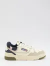 Autry Low Top Sneakers Leather Accents In White
