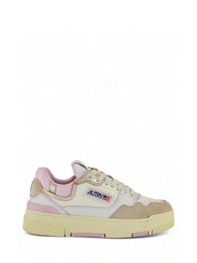Autry Lace-up Low-cut Sneakers In White