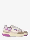 Autry Woman Sneakers Purple Size 8 Textile Fibers In Multi