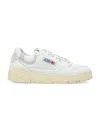 Autry 'clc' White Low Top Sneakers With Logo Patch On Tongue And Side In Wht