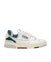 Autry White And Green Aerol Sneakers In White