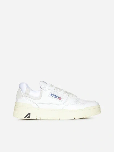 AUTRY CLC LOW-TOP LEATHER SNEAKERS