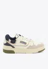 Autry Low Top Sneakers Leather Accents In White