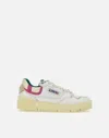 Autry Clc Low White Pink Green Sneakers