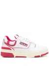 Autry 'clc' White Sneakers With Logo Patch On The Tongue And Logo Print On The Heel In Wht/brgtrose