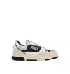 Autry Clc Low2clea Sue Wht Space Sneakers In Yellow