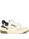 Autry Low Top Sneakers Leather Accents In Neutral