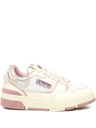 Autry Clc Panelled Low-top Sneakers In Neutral