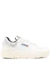Autry 'clc' White Low Top Sneakers With Logo Patch In White
