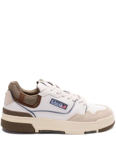 Autry Low-top Sneakers With Textured Panels And Cushioned Sole In White