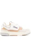 Autry Clc Low-top Leather Sneakers In Neutrals