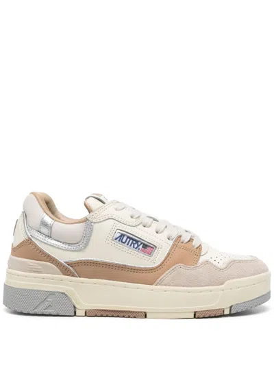 Autry Clc Low Woman Suede Sneakers In Multi
