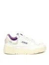 Autry Low Top Leather Sneakers In Nude & Neutrals