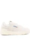 Autry Hyperway Sneakers In Whisper White Laminated Leather And Mesh Shoes In White