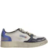 Autry Colorblock Low-top Sneakers With Lace-up Front And Signature Details In Gray