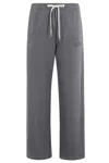 Autry Comfortable Grey Jogger Pants With Embroidered Logo In Gray