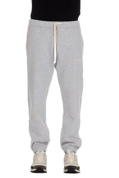 Autry Comfort-fit Cotton Sweatpants With Drawstring Waist And Logo In Gray