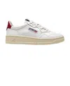 Autry Contrasting Heel Sneakers In White