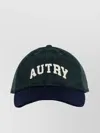 Autry Corduroy Curved Brim Baseball Cap In Green