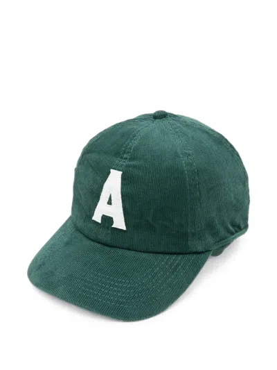 Autry Corduroy Logo-patch Baseball Cap In Green