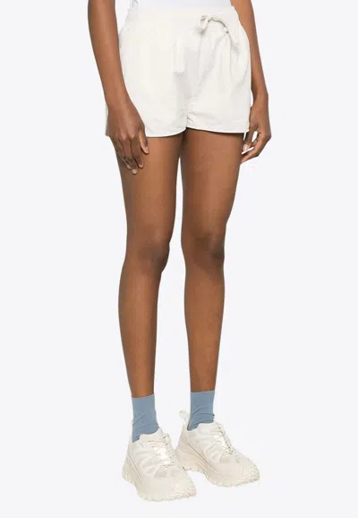 Autry Corduroy Mini Shorts In White