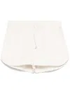 Autry Relaxed-fit Cotton Shorts With Drawstring Waist In White