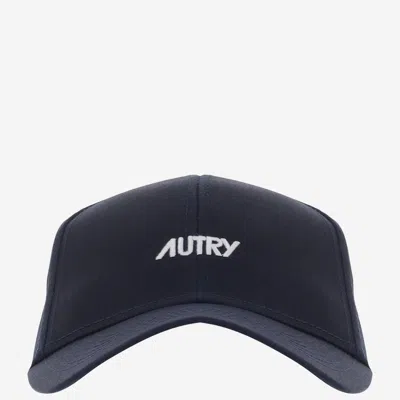 Autry Cotton Baseball Cap With Logo In Black
