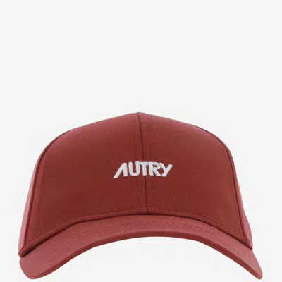 Autry Cotton Baseball Cap With Logo In Red