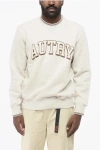 Autry Cotton Blend Crew-neck Sweatshirt With Printed Logo In White