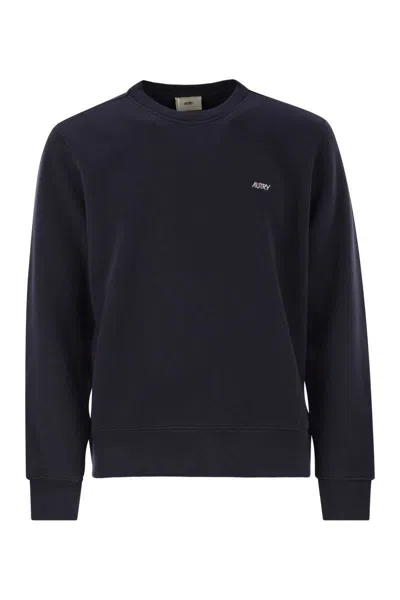 AUTRY AUTRY COTTON CREW-NECK SWEATSHIRT