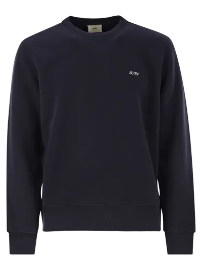 AUTRY AUTRY COTTON CREW NECK SWEATSHIRT