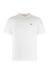 Autry White Round Neck T-shirt With Logo Embroidered On The Front In Cotton Man