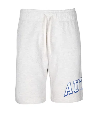 Autry Cotton Fleece Shorts In Melange