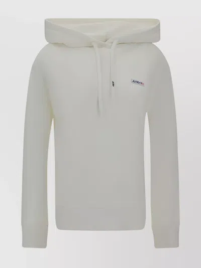 AUTRY COTTON HOODIE PATCHED FRONT KANGAROO POCKET