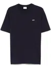 Autry Blue Cotton T-shirt With White Logo Print In Blue