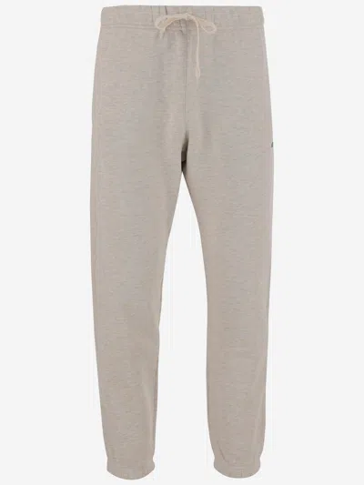 Autry Cotton Joggers With Logo In Neutral