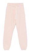 Autry Pink Cotton Sweatpants With Logo Embroidery In Pink