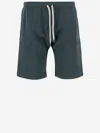 Autry Green Cotton Bermuda Shorts In Blue