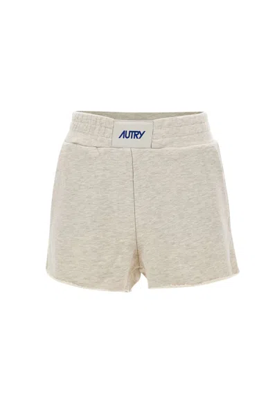 Autry Cotton Shorts Main Wom Apparel In Grey