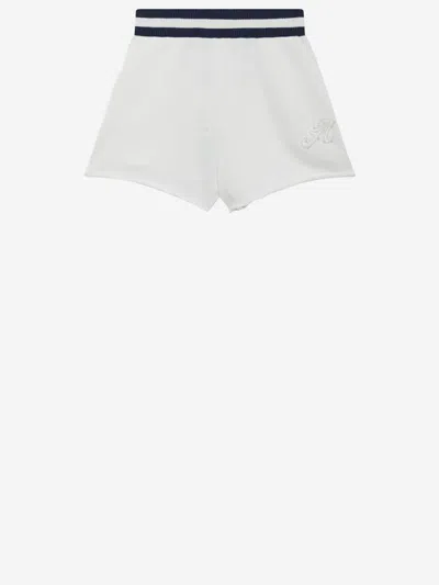 Autry Cotton Shorts With Logo In White