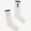 Autry Logo Cotton Blend Socks In White