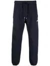 Autry Drawstring Waist Logo Track Pants In Blue