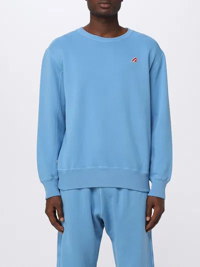 Autry Cotton Sweatshirt In Gnawed Blue